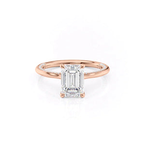The Claire Set With A 1.5 Carat Emerald Lab Diamond