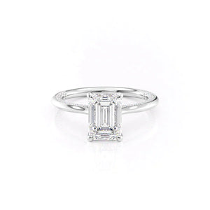 The Claire Set With A 1 Carat Emerald Lab Diamond