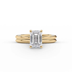 The Claire Set With A 1 Carat Emerald Lab Diamond