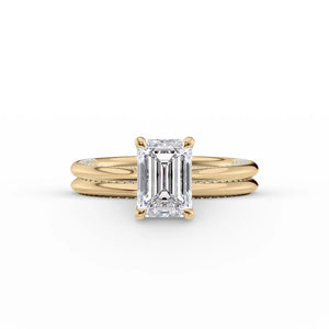 The Claire Set With A 2 Carat Emerald Lab Diamond