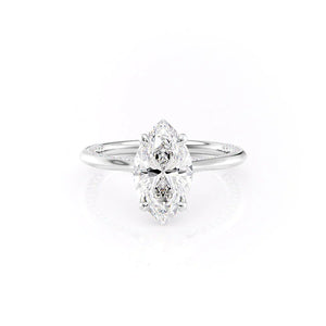 The Claire Set With A Marquise Moissanite
