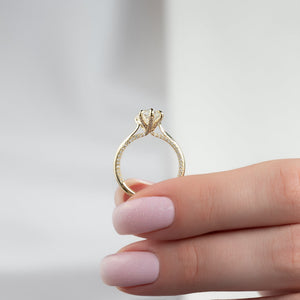 The Claire Set With A 1.5 Carat Marquise Lab Diamond