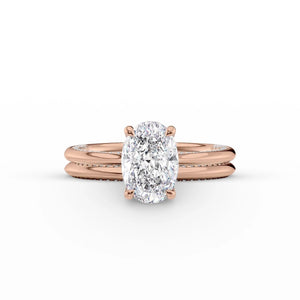 The Claire Set With A 3 Carat Oval Lab Diamond