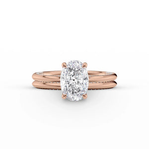The Claire Set With A 2 Carat Oval Lab Diamond