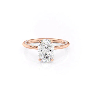 The Claire Set With A 2 Carat Oval Lab Diamond