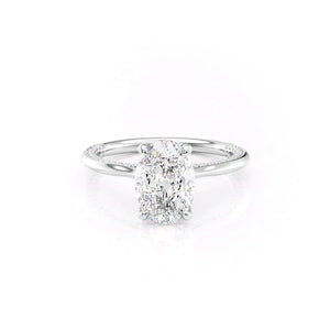 The Claire Set With A 3 Carat Oval Lab Diamond