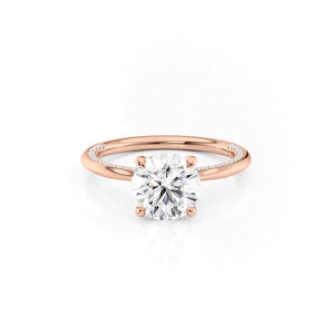 The Claire Set With A 1.5 Carat Round Lab Diamond