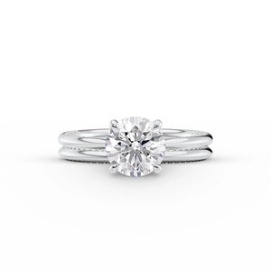The Claire Set With A Round Lab Diamond