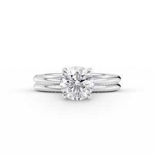 The Claire Set With A 2 Carat Round Lab Diamond