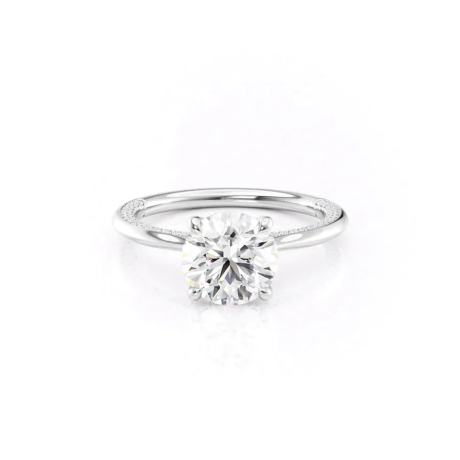 The Claire Set With A 2 Carat Round Lab Diamond
