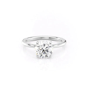 The Claire Set With A 1.5 Carat Round Lab Diamond