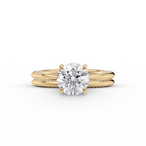 The Claire Set With A 1 Carat Round Lab Diamond