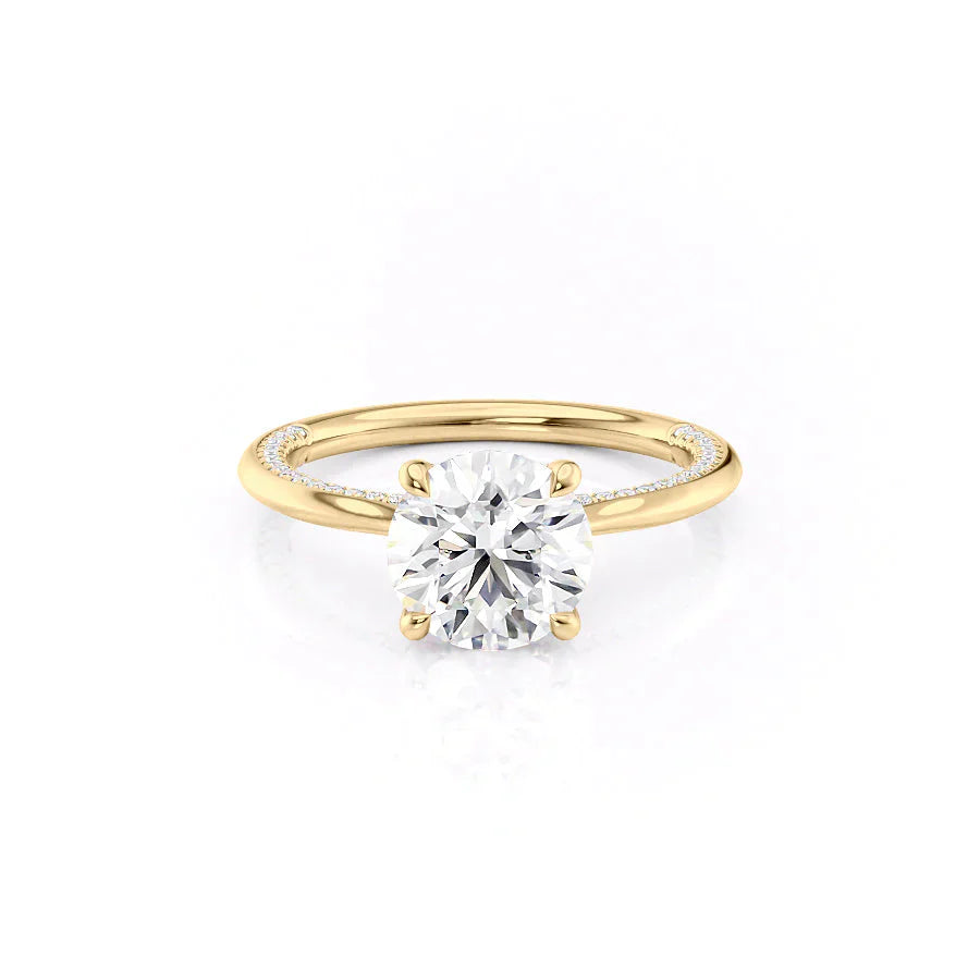The Claire Set With A 1.5 Carat Round Lab Diamond