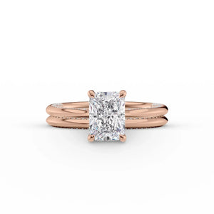 The Claire Set With A 2 Carat Radiant Lab Diamond
