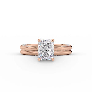 The Claire Set With A 2 Carat Radiant Lab Diamond