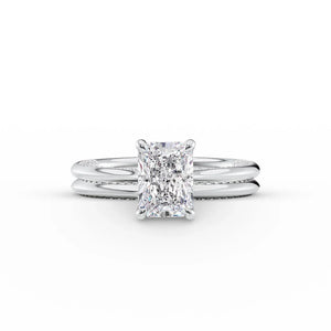 The Claire Set With A 3 Carat Radiant Lab Diamond