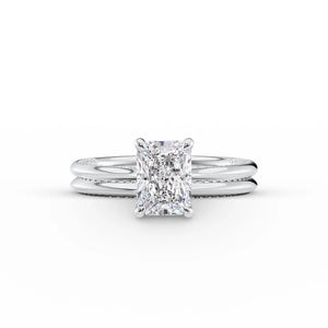 The Claire Set With A 3 Carat Radiant Lab Diamond