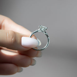 The Serena Set With A 1.5 Carat Princess Lab Diamond