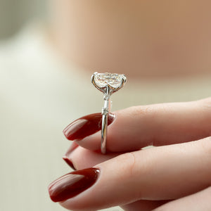 The Serena Set With A 1.5 Carat Radiant Lab Diamond