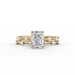 The Serena Set With A 3.5 Carat Radiant Moissanite