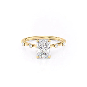 The Serena Set With A 1 Carat Radiant Lab Diamond