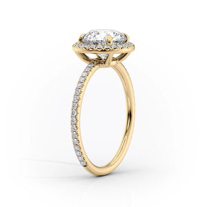 The Michelle Set With A 2 Carat Cushion Lab Diamond