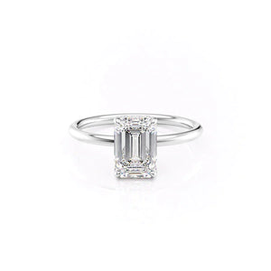 The Low Profile Kamellie Set With A 2 Carat Emerald Lab Diamond