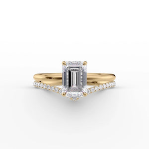 The Low Profile Kamellie Set With A 1 Carat Emerald Lab Diamond