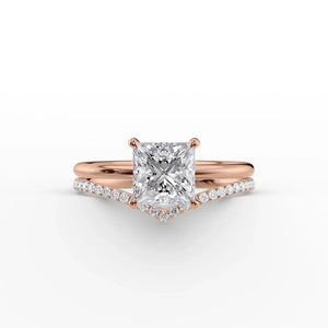 The Low Profile Kamellie Set With A 1.5 Carat Princess Lab Diamond