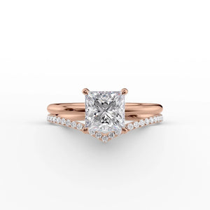 The Low Profile Kamellie Set With A 1 Carat Princess Lab Diamond