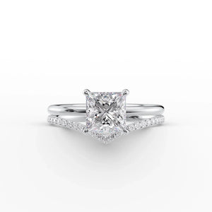 The Low Profile Kamellie Set With A 1.5 Carat Princess Lab Diamond