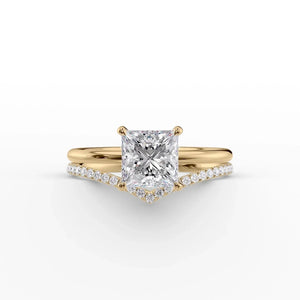 The Low Profile Kamellie Set With A 1 Carat Princess Lab Diamond