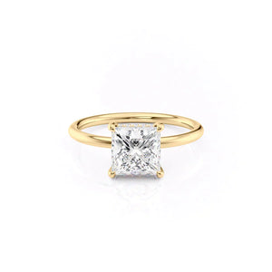 The Low Profile Kamellie Set With A 1 Carat Princess Lab Diamond