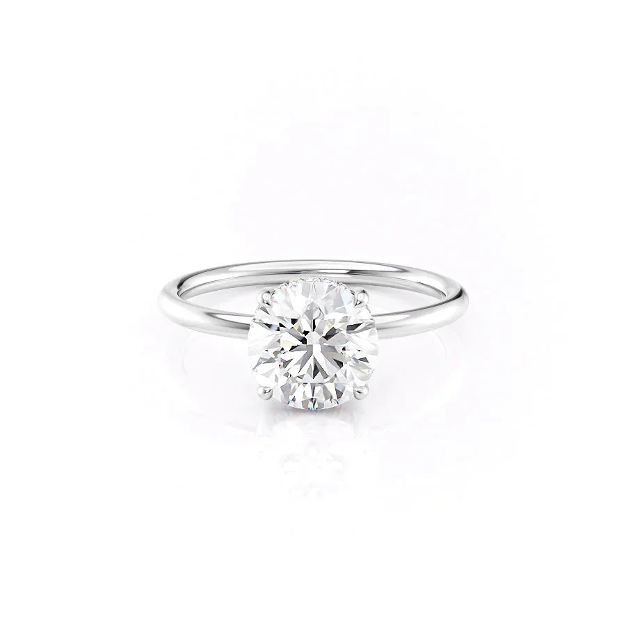 The Low Profile Kamellie Set With A 1.5 Carat Round Lab Diamond