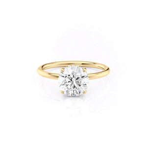 The Low Profile Kamellie Set With A 2 Carat Round Lab Diamond