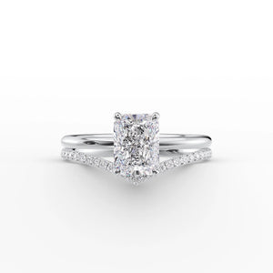 The Low Profile Kamellie Set With A 2 Carat Radiant Lab Diamond