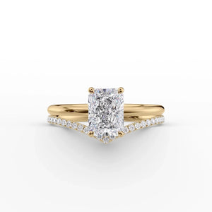The Low Profile Kamellie Set With A 1 Carat Radiant Lab Diamond