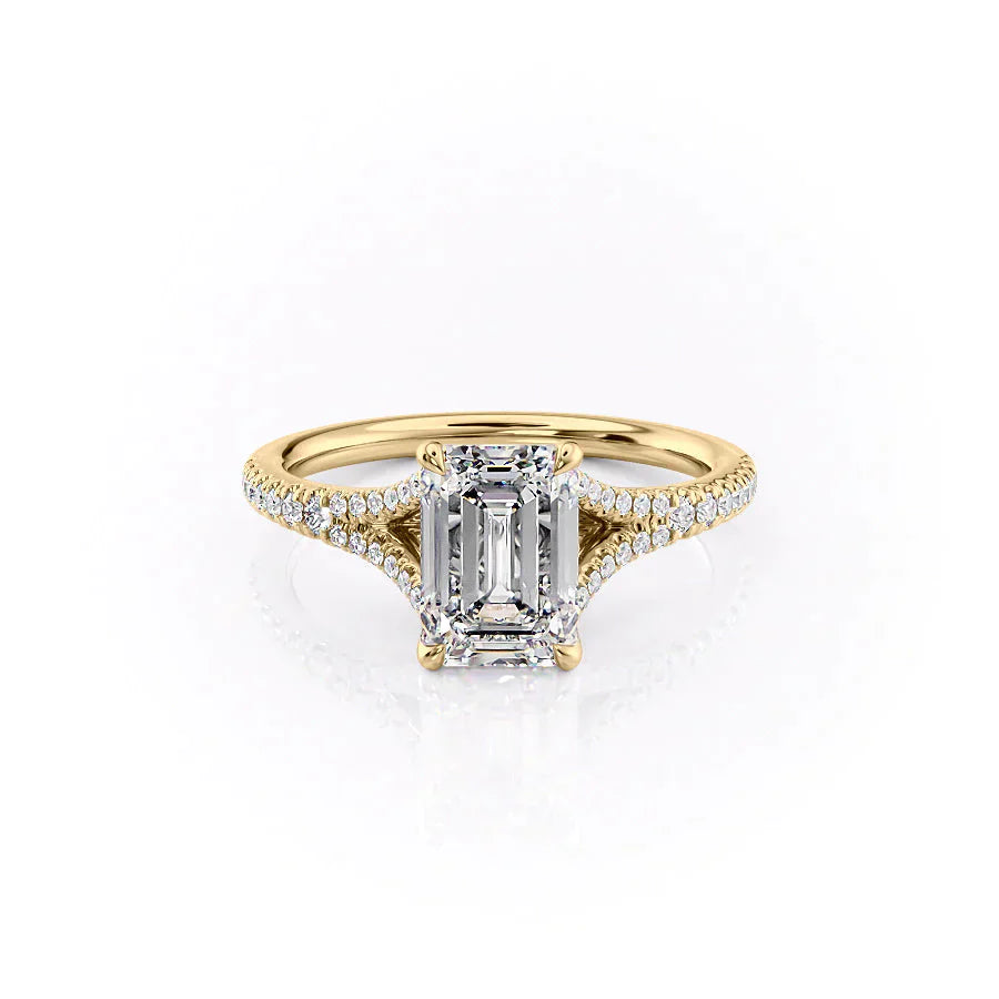 The Jade Set With A 2.5 Carat Emerald Lab Diamond