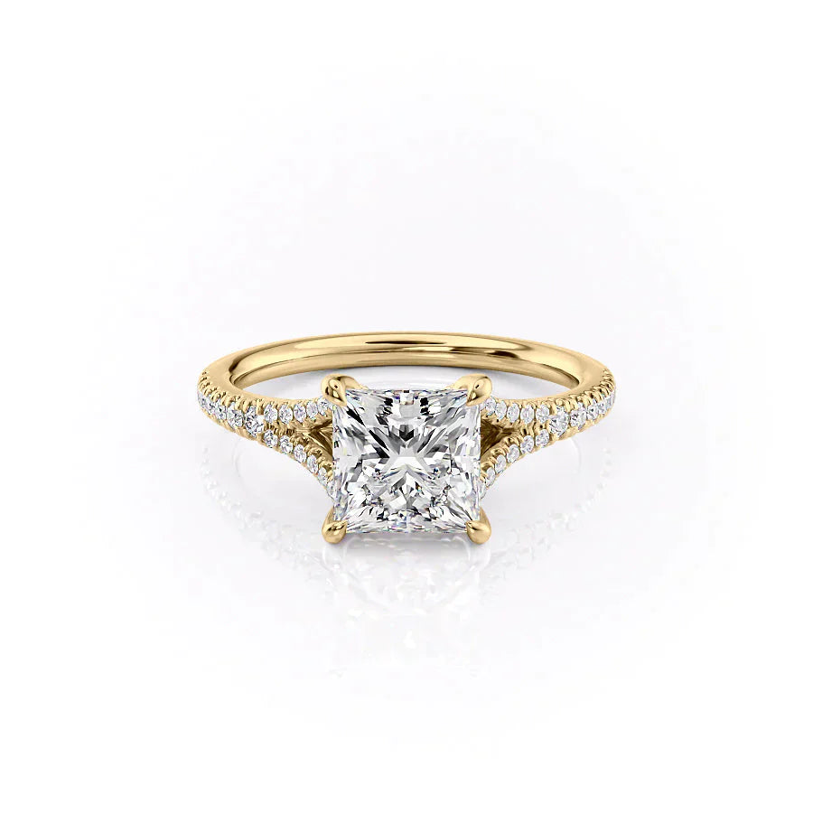 The Jade Set With A 5 Carat Princess Moissanite