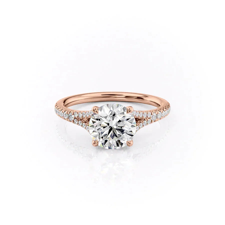 The Jade Set With A 4.5 Carat Round Moissanite