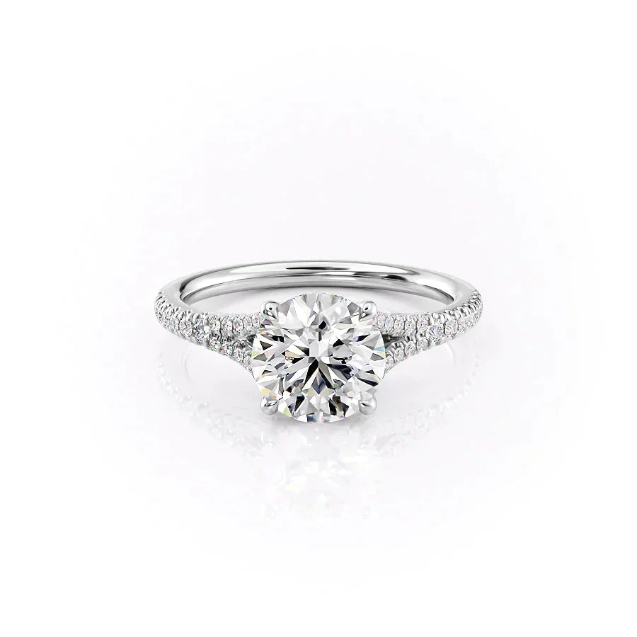 The Jade Set With A 1 Carat Round Lab Diamond