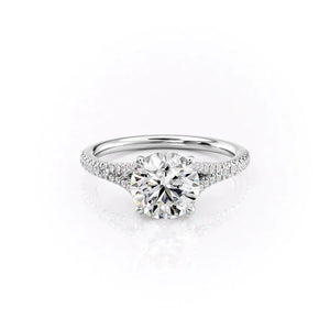 The Jade Set With A 1 Carat Round Lab Diamond