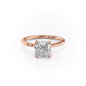 The Madison Set With A 4 Carat Cushion Moissanite