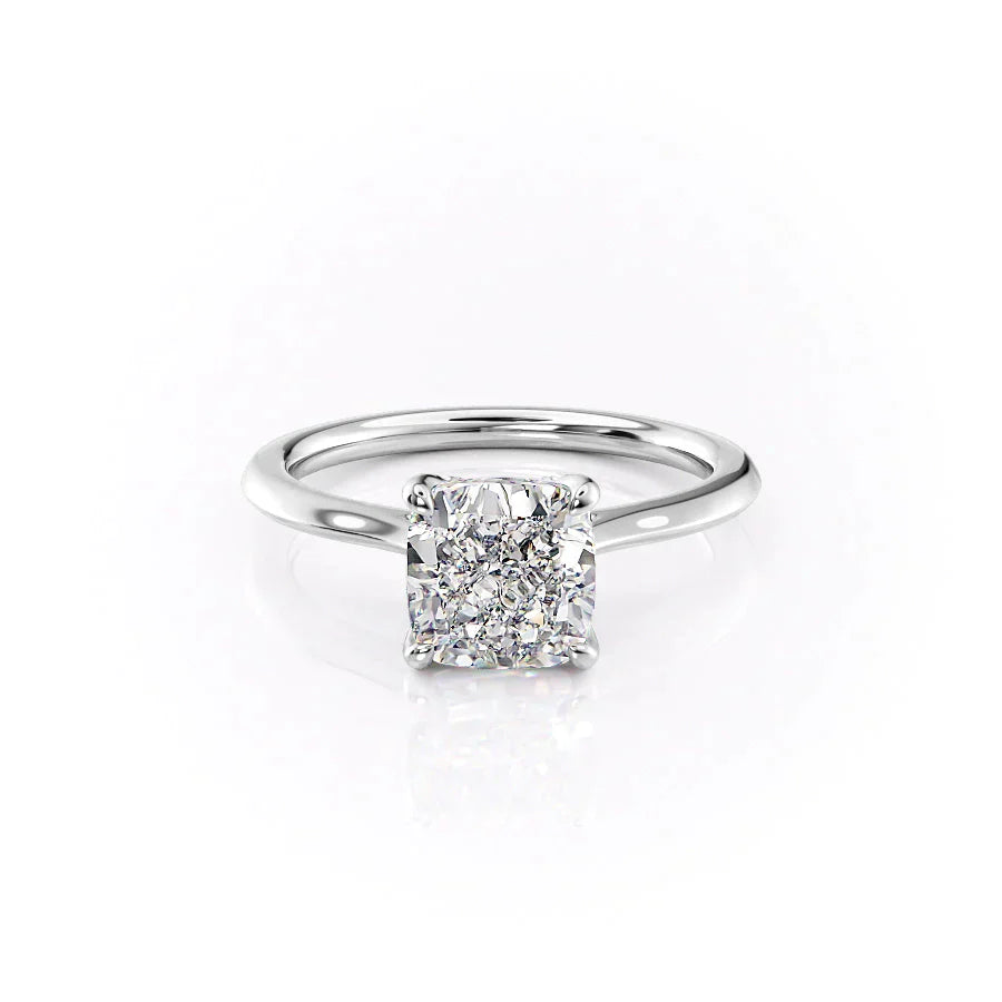 The Madison Set With A 2 Carat Cushion Moissanite