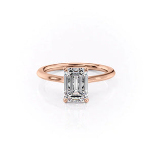 The Madison Set With A 3 Carat Emerald Lab Diamond