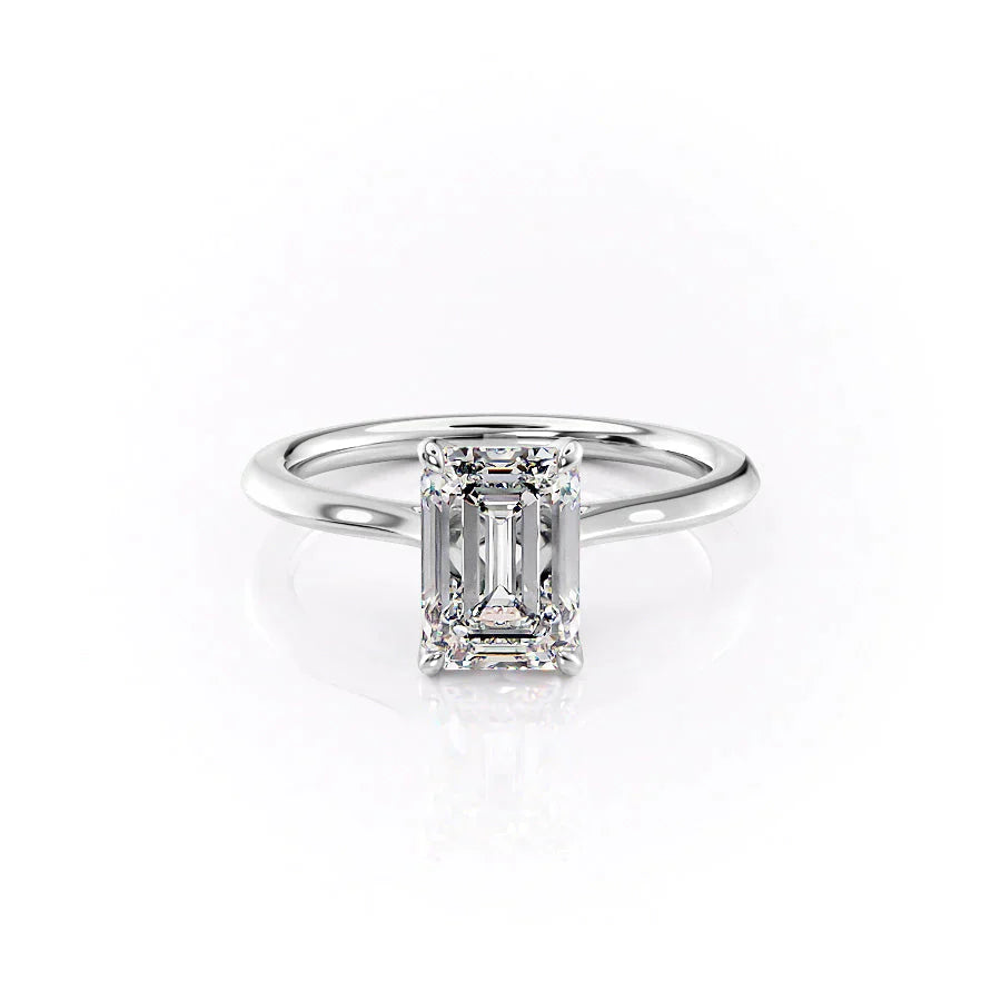 The Madison Set With A 1 Carat Emerald Lab Diamond