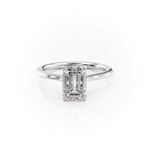 The Madison Set With A 2.5 Carat Emerald Lab Diamond