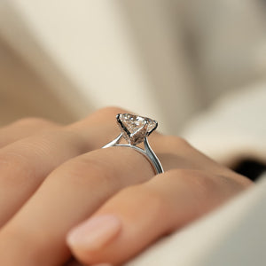 The Madison Set With A Cushion Lab Diamond