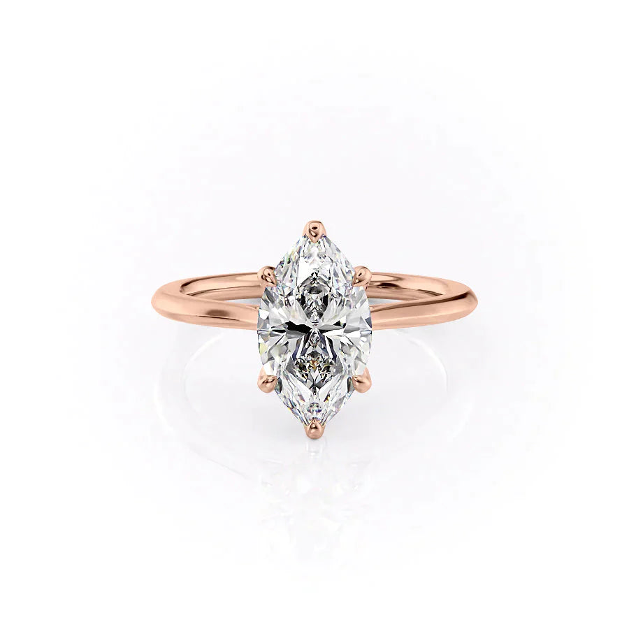 The Madison Set With A 1.5 Carat Marquise Lab Diamond