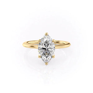The Madison Set With A 1.5 Carat Marquise Lab Diamond